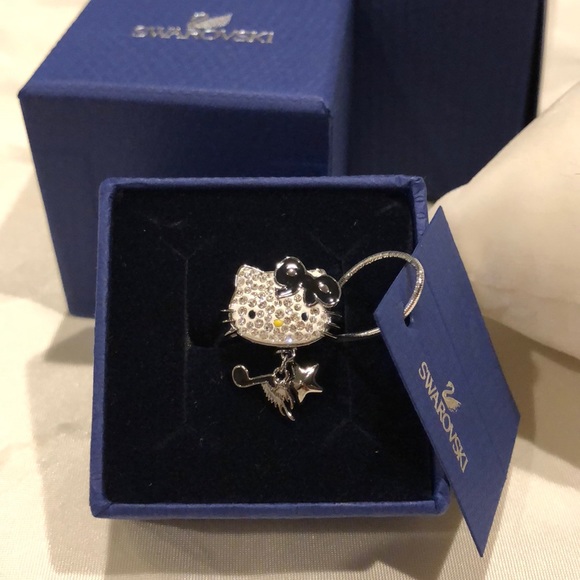 Swarovski Jewelry - 💟💟Swarovski💟💟 NWT Hello Kitty Ring RARE!!!